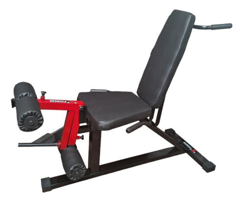 M&A Fitness Multiangular Bench with Quadriceps and Hamstrings Support 1