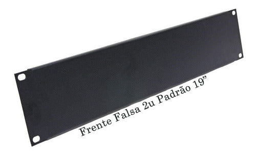 Frente Falsa 2u Para Racks Preto Padrão 19 1