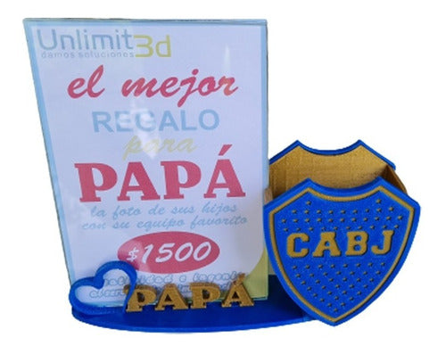 Unlimit3dtuc Boca Picture Frame with Pen - The Perfect Gift for Dad 0