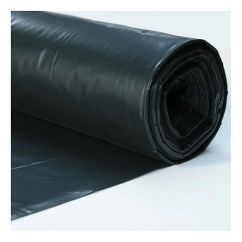 Film De Polietileno Negro 2m X 50m X 200 Micrones 0