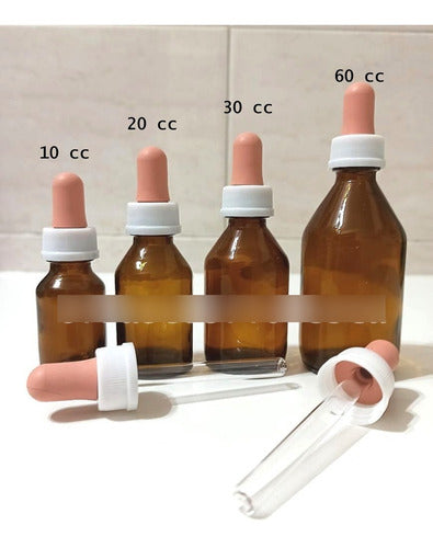 Glass Dropper 10ml Vial with Glass Nipple x 30 1