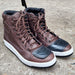 Brown Leather City Rider Motorcycle Boots Sneakers Protectors 5