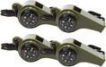 LYTIMPORTACIONES Olive Green Survival Whistle 3 in 1 Compass Thermometer 4