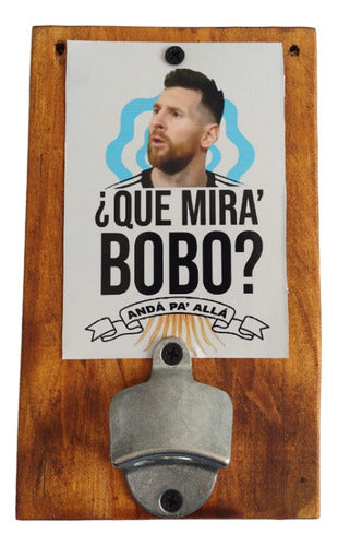 Vintage Wall Mounted Bottle Opener Messi What Are You Looking At? Functional Decor 0