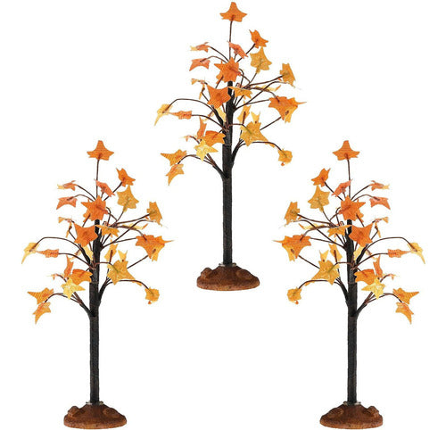 Mtlee Autumn Maple Tree Artificial, 3 Piece Set 0