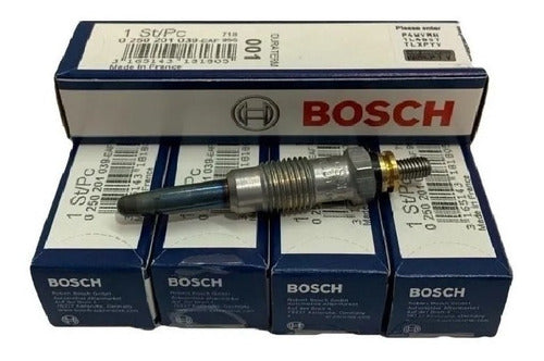 Kit X4 Bujia Precalentamiento Bosch Fiat Fiorino Duna Uno 0