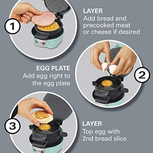 Hamilton Beach Breakfast Sandwich Maker with Egg Ring 4