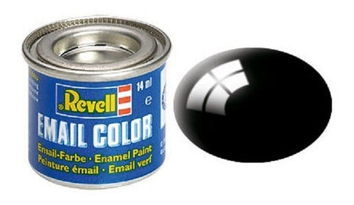 Revell Enamel Color 107 Glossy Black Autoslot Paint 0