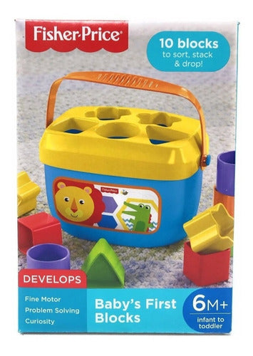 Brinquedo Infantil Balde Primeiros Blocos Fisherprice Fgp10 1