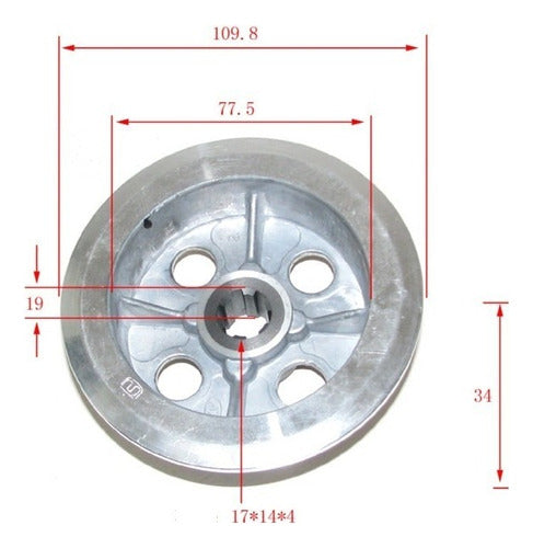 Plato Y Presión Embrague P/ Honda Wave 100 / C100 Biz W W St 3