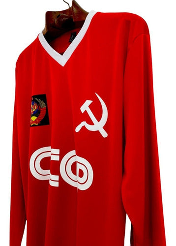 Red Long Sleeve Retro USSR CCCP T-Shirt 1