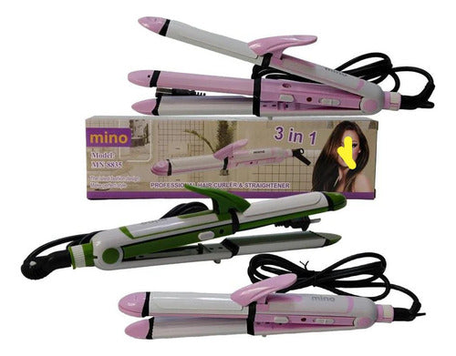 MINO Multifunction 3 In 1 Hair Straightener Curling Iron 0