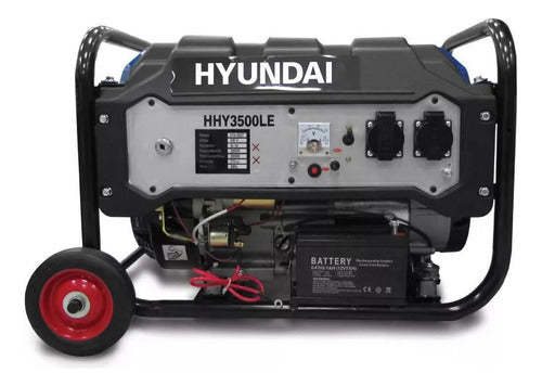 Generador Hyundai Hy3500le  3300w Con Arranque Eléctrico 0