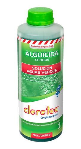 Clorotec Alguicida Choque Elimina Algas X 1 Litro 0