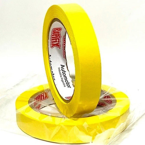 Rapifix Yellow Masking Tape Detailing 18mm Box of 48 Units 1