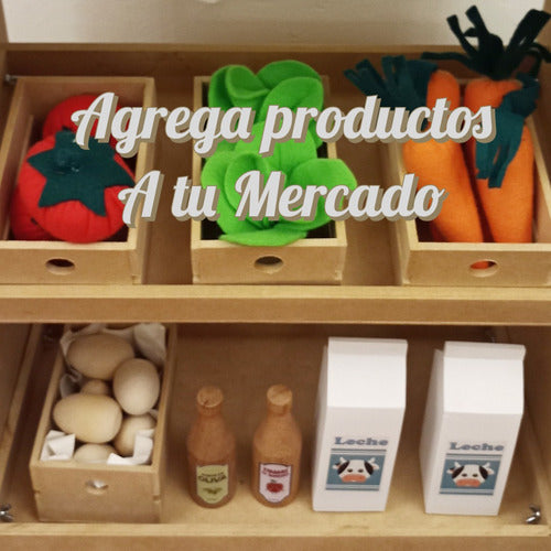 Piquitienda Mercadito De Juguete. Tienda Kiosco Pastelería Montessori 3