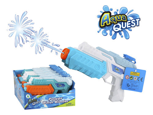 Aqua Quest Pistola De Agua 22cm Power Water Blaster Blanco 2