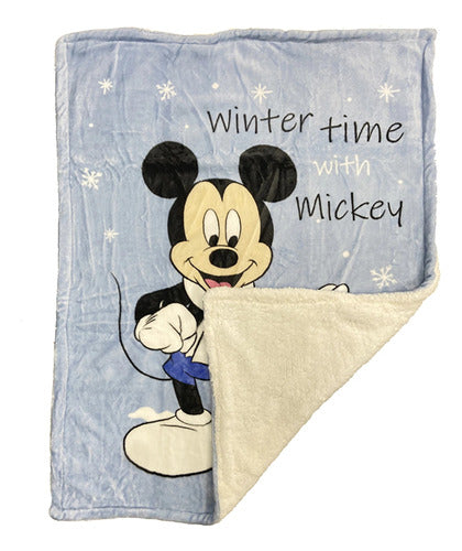 Home Kids Baby Blanket 75x100 Cm Mickey and Minnie Disney Crib 0