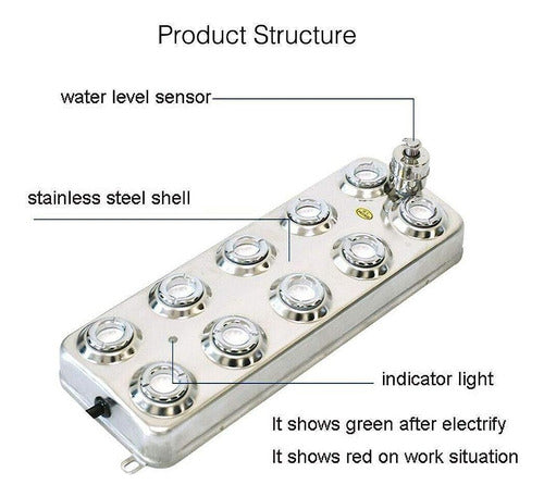 Ultrasonic Mist Maker Fogger 10 Head 360w 6kg / H Air-cooled 3