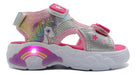 Footy Girls' Unicorn Light-Up Sandals with Velcro FS1142 2
