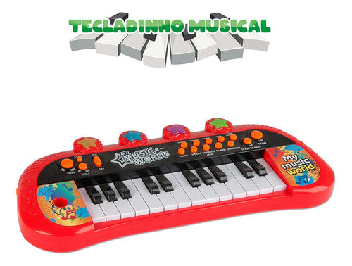 Teclado Infantil Piano Musical C/ 24 Teclas - Zoop Toys 1