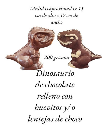 Dinosaurio Chocolate Relleno Regalo Original  Adorno Torta 7