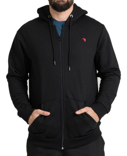 Canterbury Kiwi Rustic Black Sports Jacket with Hood 0