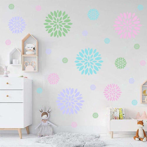 Vinilo Decorativo Pared [7l9tnnrp] Flores 0