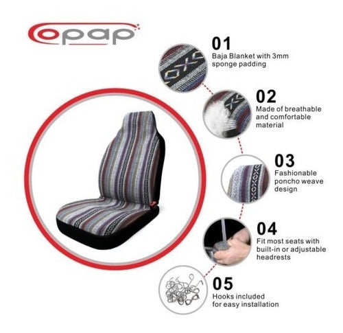 Baja Asiento De Coche Cubiertas Delantera Universal Alta Esp 1