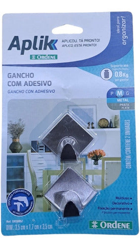 Genérica Adhesive Hook Wall Mount Rhomboid 0