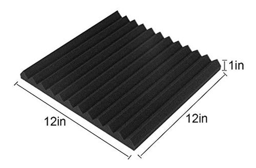 Guohongus Package of 50 - Black Foam Acoustic Panels 2