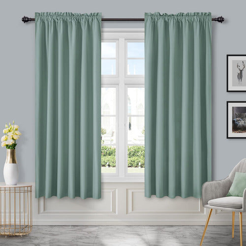 Homeideas Velvet Curtains Color Eggshell Blue 0