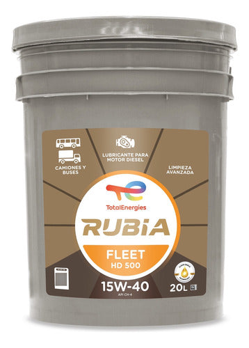Total Rubia Fleet HD 500 15W40 (Rubia 6400) 20L Bucket 0