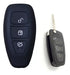 NL Cubre Volante + Funda Llave Silicona Ford Mondeo Negro 4