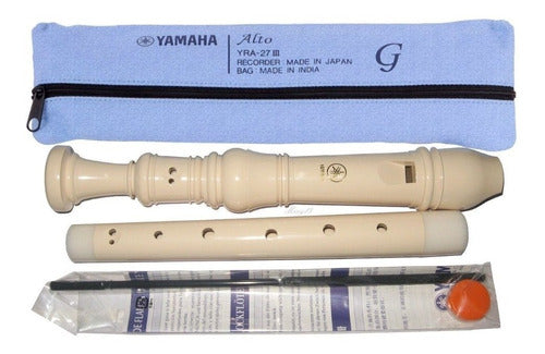 Flauta Yamaha Dulce Alto Contraalto Yra27iii Dig. Alemana 0