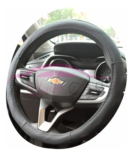 Black Steering Wheel Cover for Car - 37/38cm 0