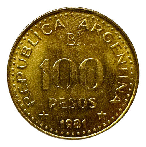 Argentina - 100 Pesos - Year 1981 - Curved Shoulder + Straight Shoulder Pack 4