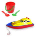 YUYU Toy Boat + Bucket with Accessories for Bathtub, Pool, and Beach Fun 0