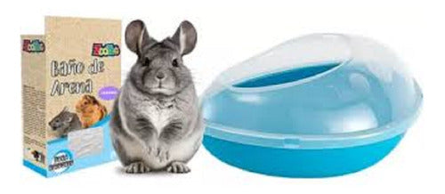 Sustrato Arena P/baño Roedores Chinchillas Jerbos Hamsters 2