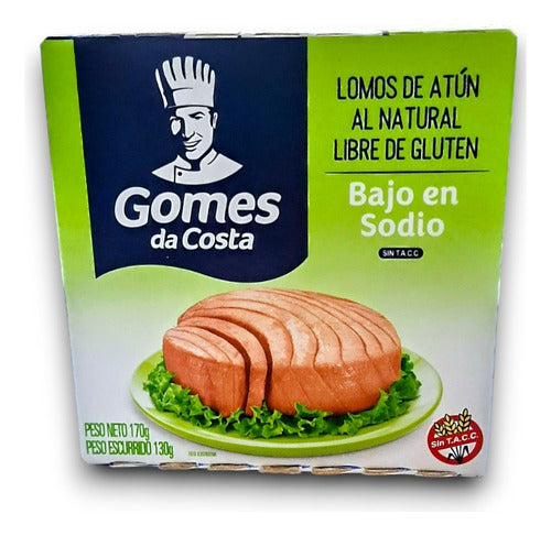 Gomes Da Costa Atun Al Natural Lomo Bajo Sodio 170 Gr X 12u 0