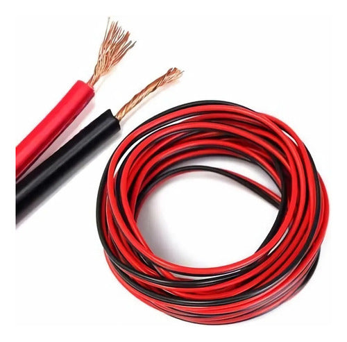 Conduelec Red and Black Audio Cable 2x0.75mm - 10 Meters 0