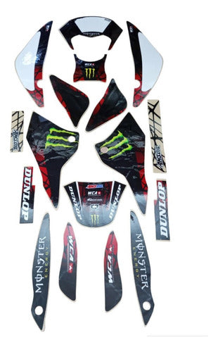 West Coast Honda XR 125 Thick Laminated Graphics Kit 0