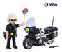 Playmobil Maletín Policia City Action Figura Y Moto Febo 3