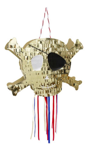 Piñata Pirata Calavera Gold Piñatas Envio Gratis 0