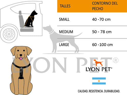 Lyon Pet Medium Dog Harness with Seat Belt 3