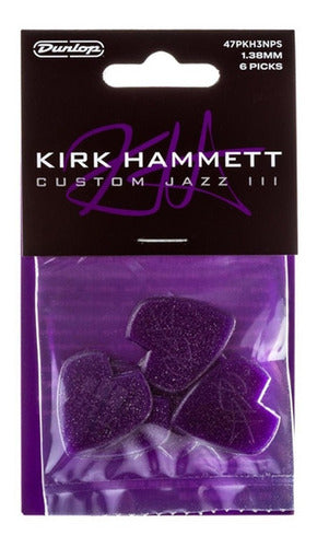 Jim Dunlop Jazz III Kirk Hammett Signature Pick Pack x 6 10