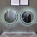 Circular Frosted LED Light Mirror 70cm 3