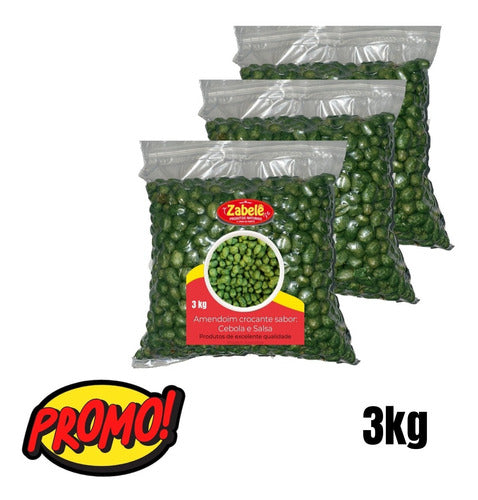 Pacote De Amendoim Cebola E Salsa 3kg - Com Nutrientes 0