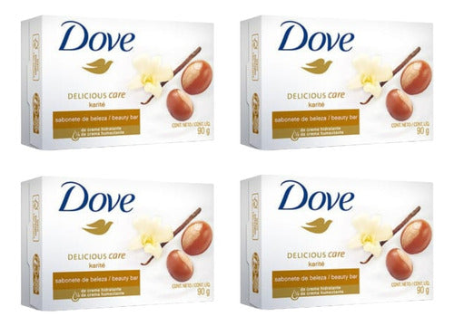 Jabon Dove Tocador Karite & Vainilla X90g (4 Unidades) 1