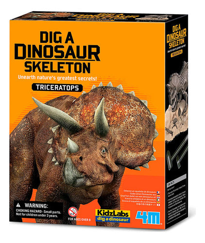 Juego Educativo 4m Excavación Del Esqueleto Triceratops 0